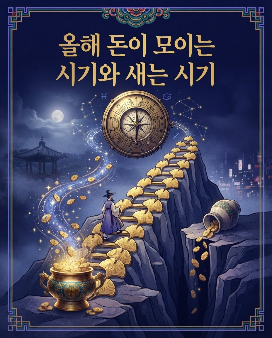 올해 돈이 모이는 시기와 새는 시기 대표 이미지