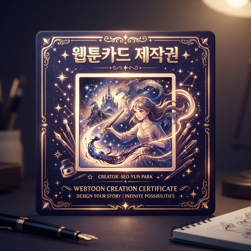 웹툰카드 제작권 상품 이미지