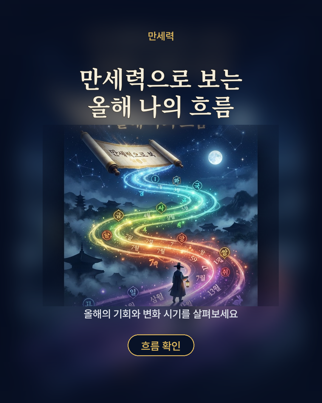 만세력으로 보는 올해 나의 흐름 포스터